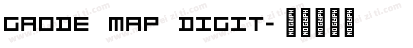 Gaode Map Digit字体转换